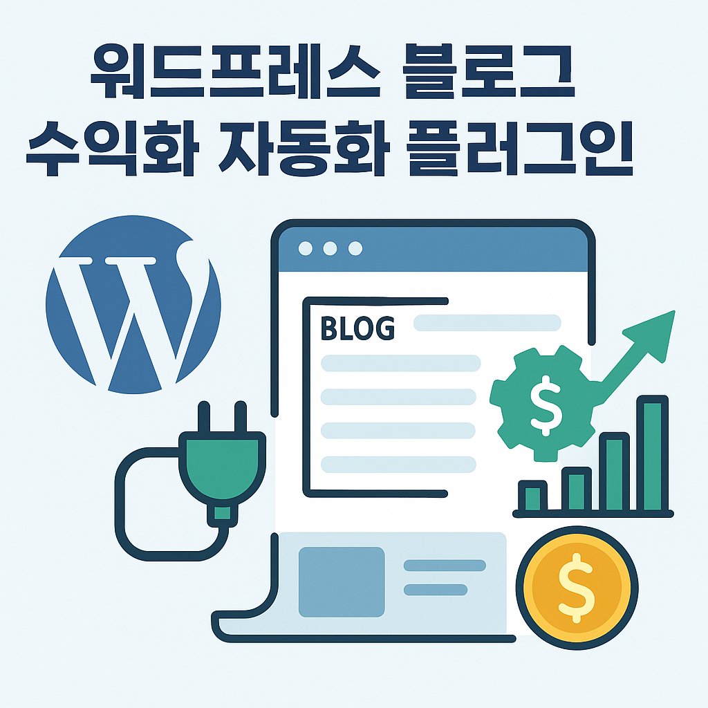워드프레스 블로그 수익화 자동화 플러그인 활용